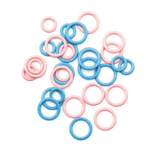 Clover Stitch Marker Rings